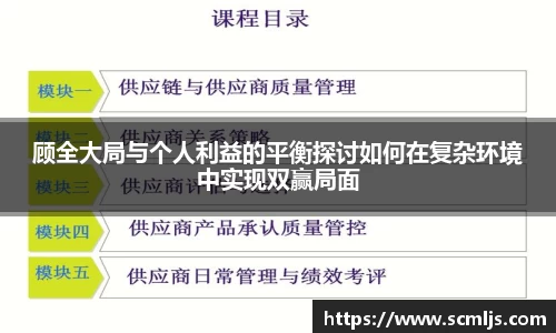 bwin必赢顾全大局与个人利益的平衡探讨如何在复杂环境中实现双赢局面